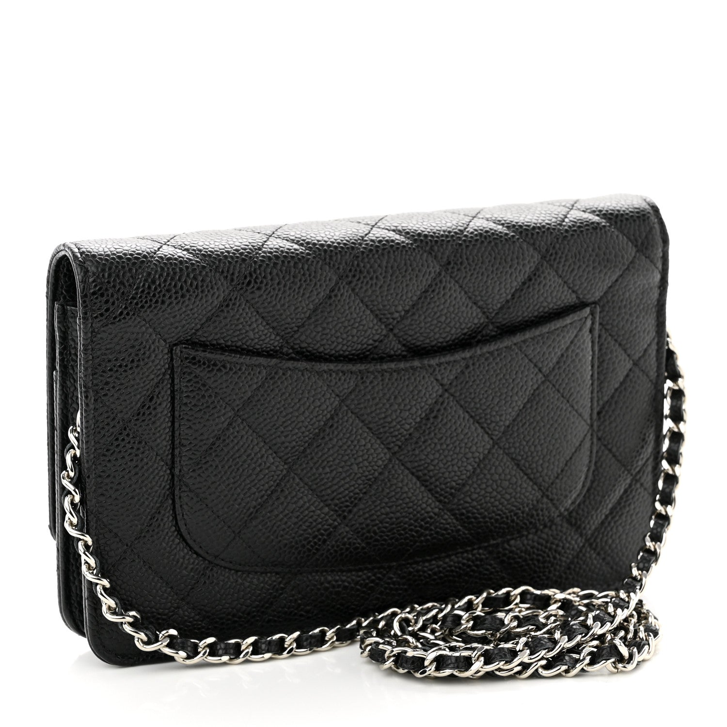 Chanel Caviar Quilted Wallet On Chain WOC Black 3 of 12