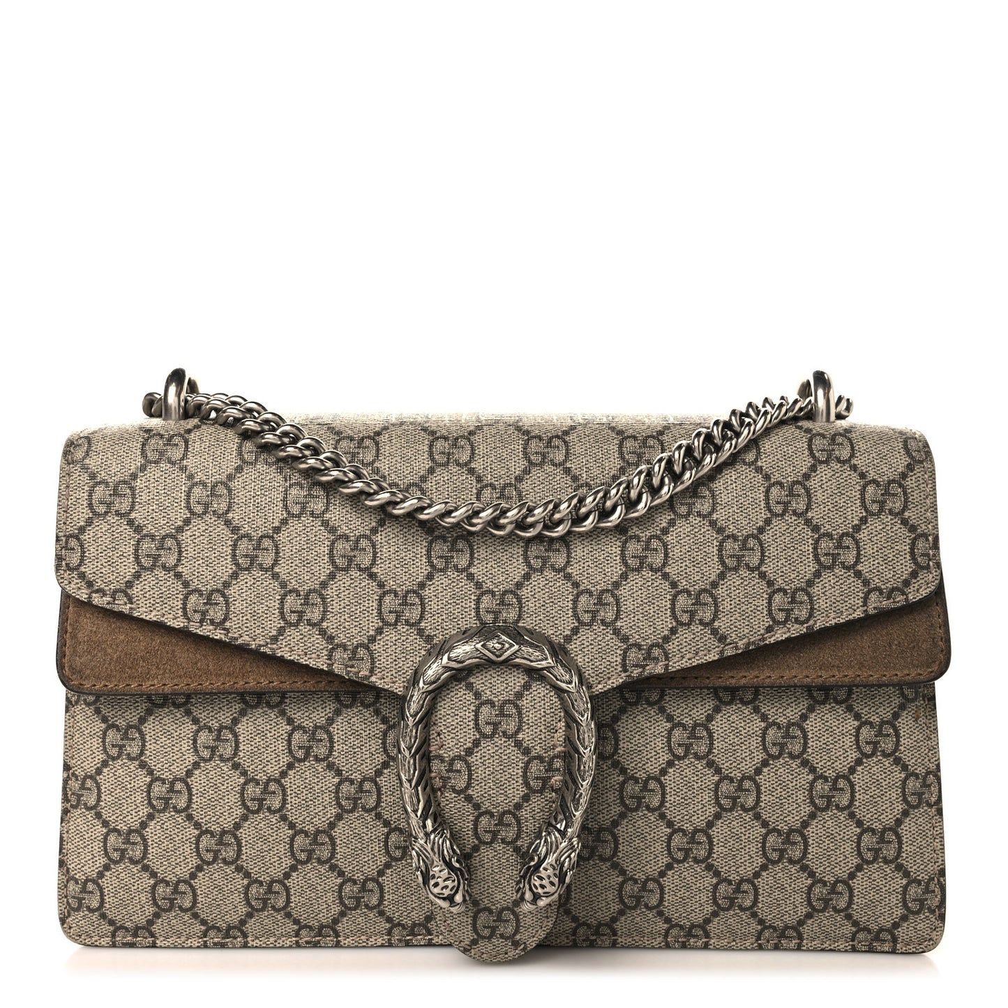 GG Supreme Monogram Small Dionysus Shoulder Bag Taupe