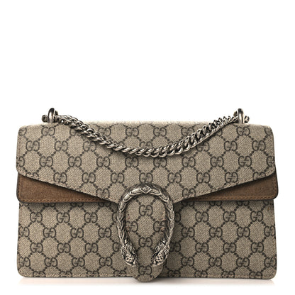 Gucci GG Supreme Monogram Small Dionysus Shoulder Bag Taupe 1 of 10