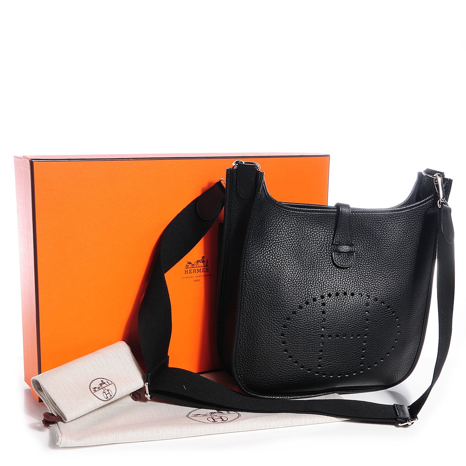 Hermes Taurillon Clemence Evelyne III PM Black 9 of 14