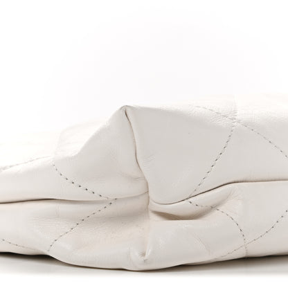 Chanel Shiny Calfskin Quilted Small Chanel 22 White 10 of 11