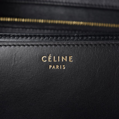 Celine Box Calfskin Medium Classic Box Flap Bag Black 6 of 9