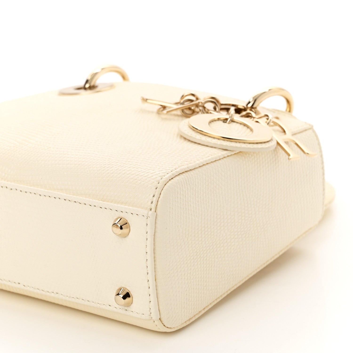 Christian Dior Lizard Mini Lady Dior White 10 of 10