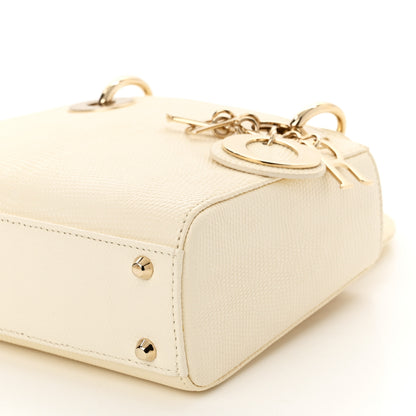 Christian Dior Lizard Mini Lady Dior White 10 of 10