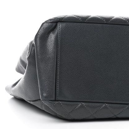 Chanel Caviar Quilted Grand Shopping Tote GST Dark Grey 5 of 8