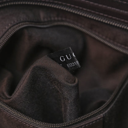 Gucci GG Plus Monogram Medium Flat Messenger Bag Dark Brown 8 of 12