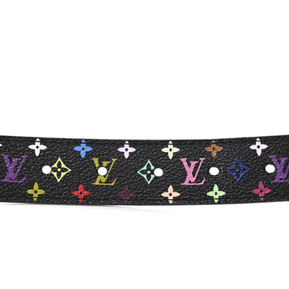 Louis Vuitton Monogram Multicolor Ceinture Belt 80 32 Black 4 of 6