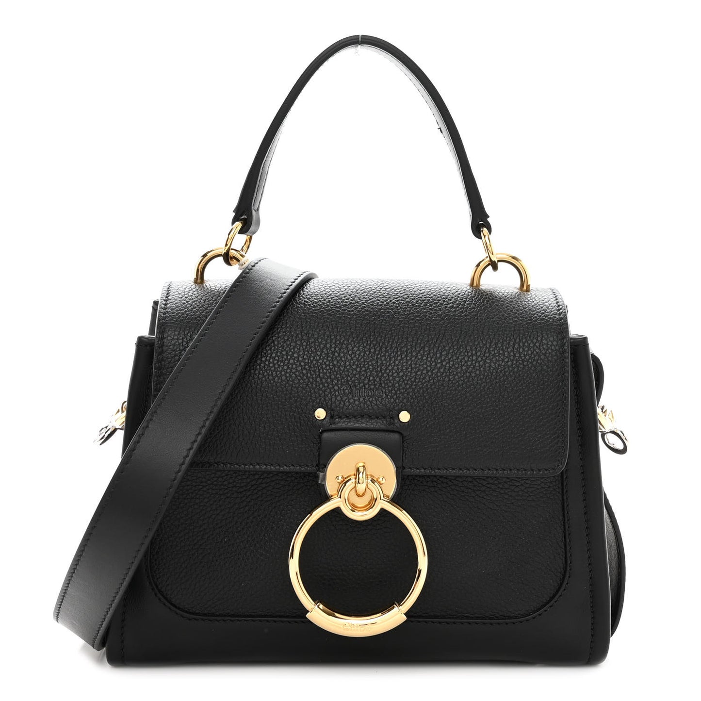 Calfskin Mini Tess Day Bag Black