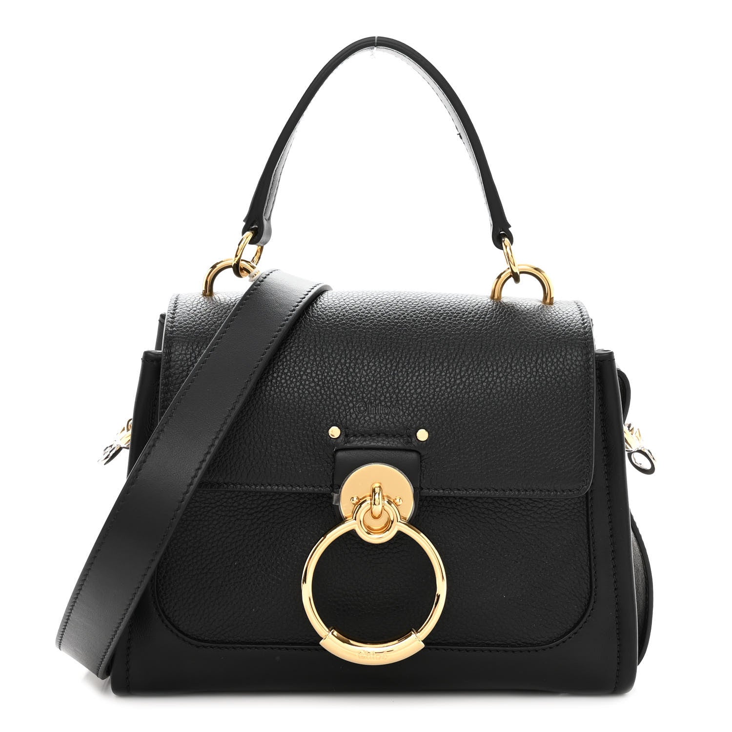 Chloe Calfskin Mini Tess Day Bag Black 1 of 10