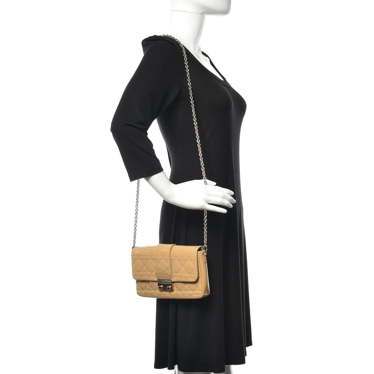Patent Cannage New Lock Pouch Beige