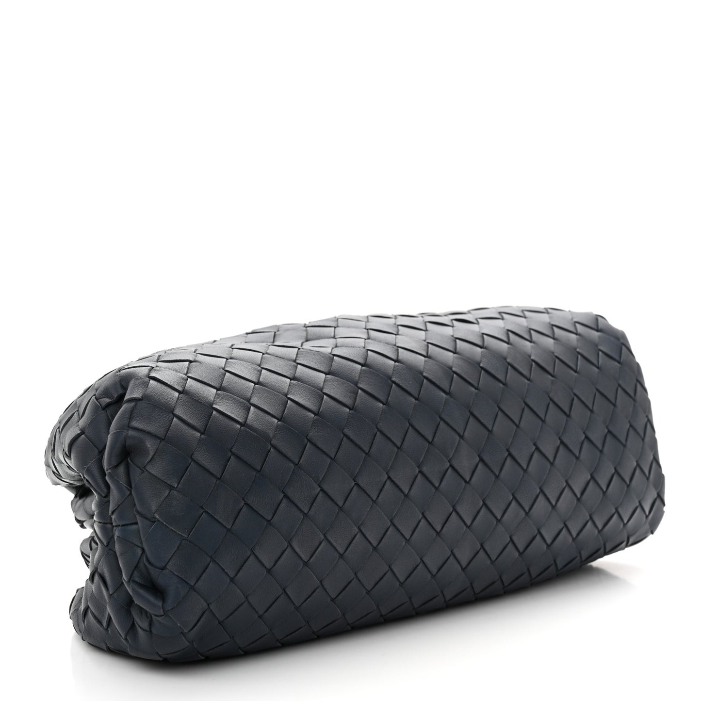 Nappa Maxi Intrecciato The Pouch Oversized Clutch Deep Blue
