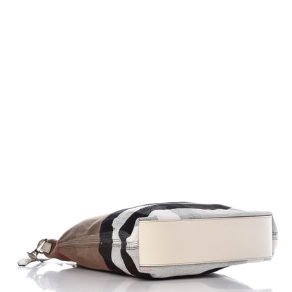 Burberry Canvas Mega Check Medium Tottenham Brit Tote White 4 of 7
