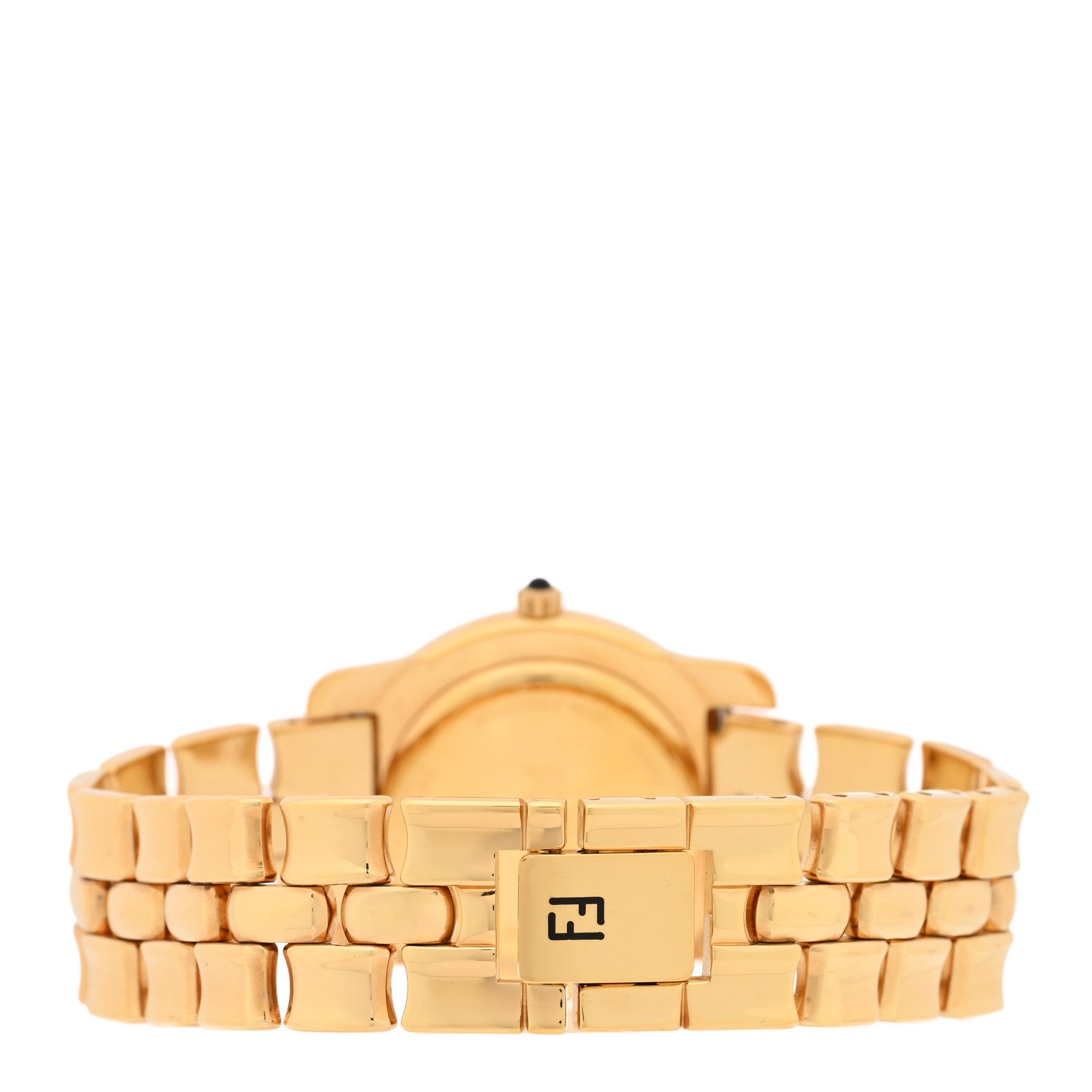 Fendi Stainless Steel 34mm Orologi Quartz Watch Gold 3 of 6