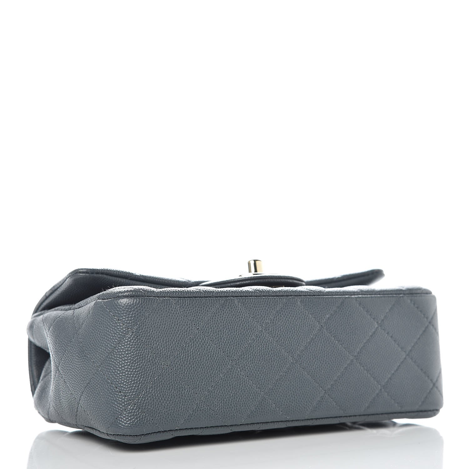 Chanel Caviar Quilted Mini Rectangular Flap Dark Grey 4 of 11
