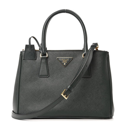 Prada Saffiano Small Galleria Double Zip Tote Smeraldo 1 of 9