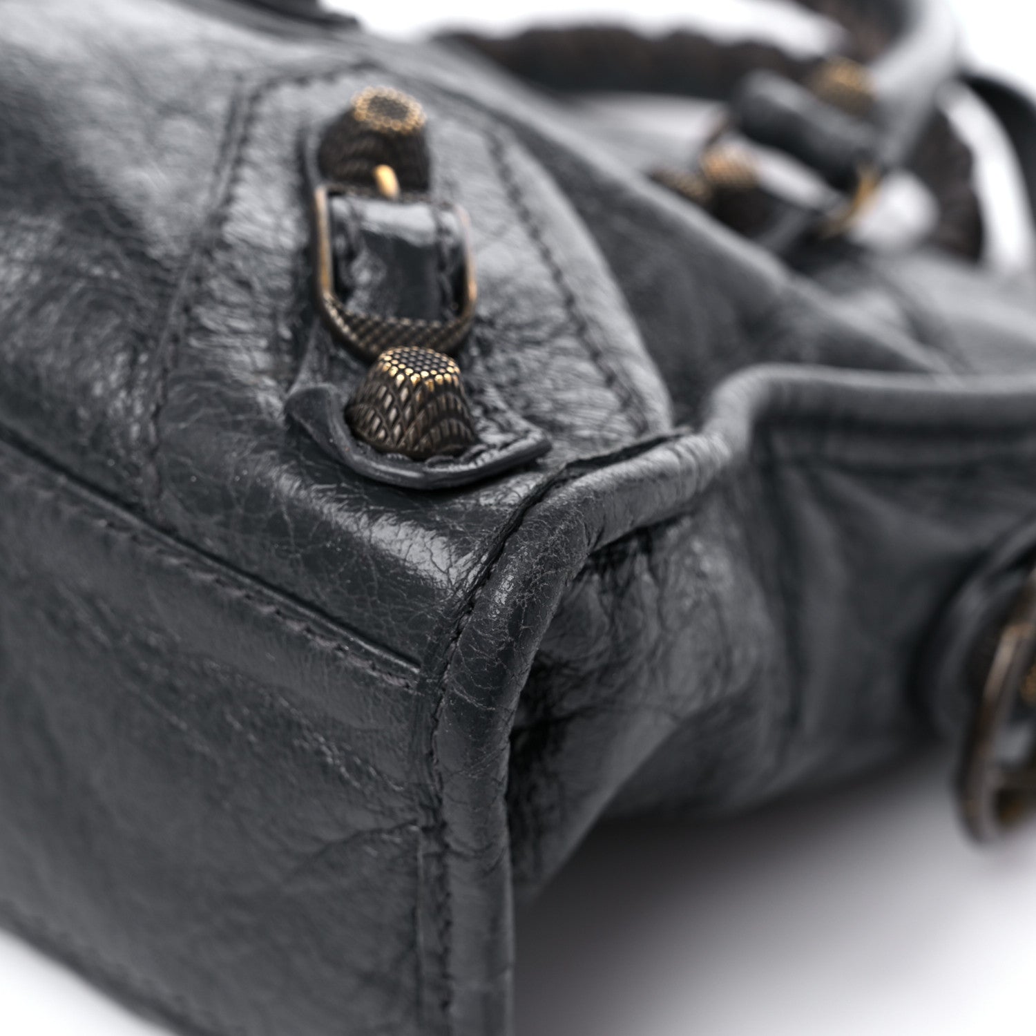 Balenciaga Agneau Giant 12 Gunmetal Hardware Mini City Gris Fossile 9 of 22