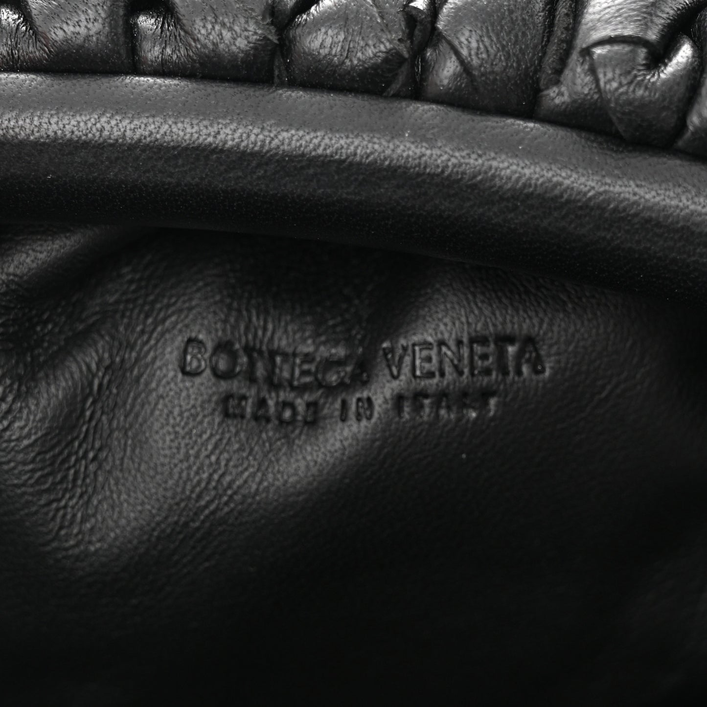 Nappa Intrecciato The Mini Pouch Black