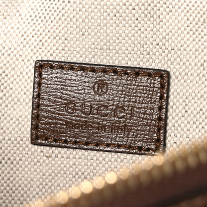 Gucci GG Supreme Monogram Textured Calfskin Retro Interlocking G Belt Bag Beige Ebony Brown Sugar 6 of 10