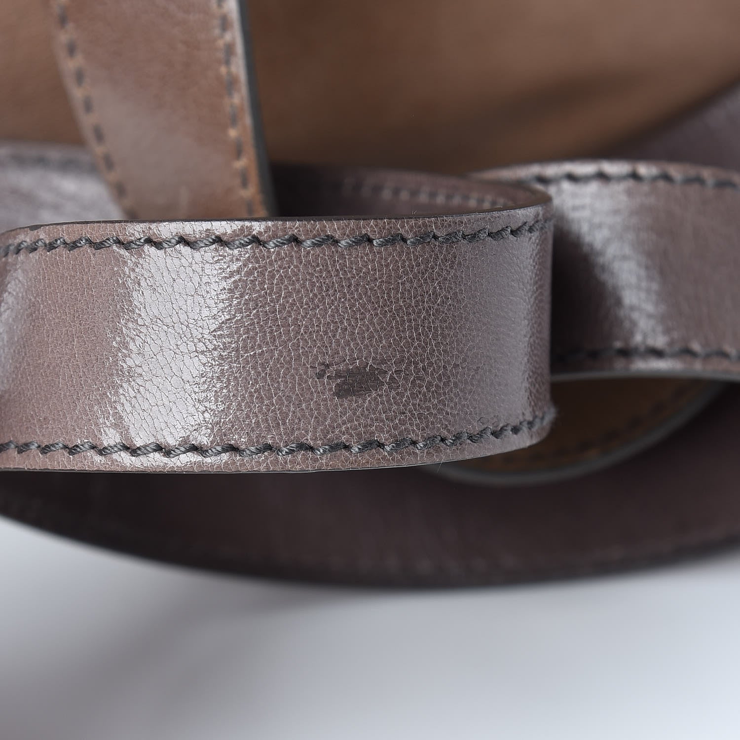 Saint Laurent Glazed Goatskin Muse Messenger Brown 15 of 18