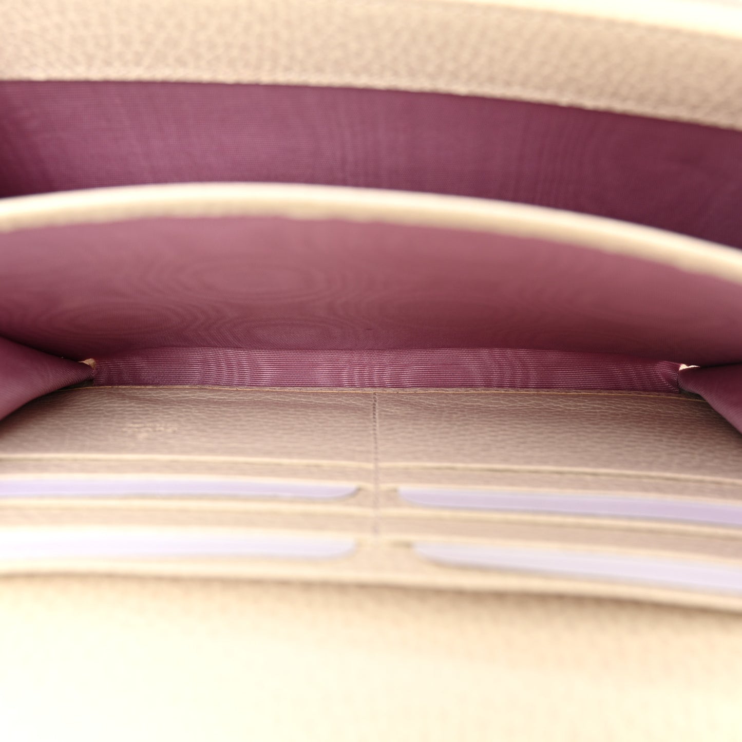 Dollar Calfskin Mini Dionysus Chain Wallet Mystic White