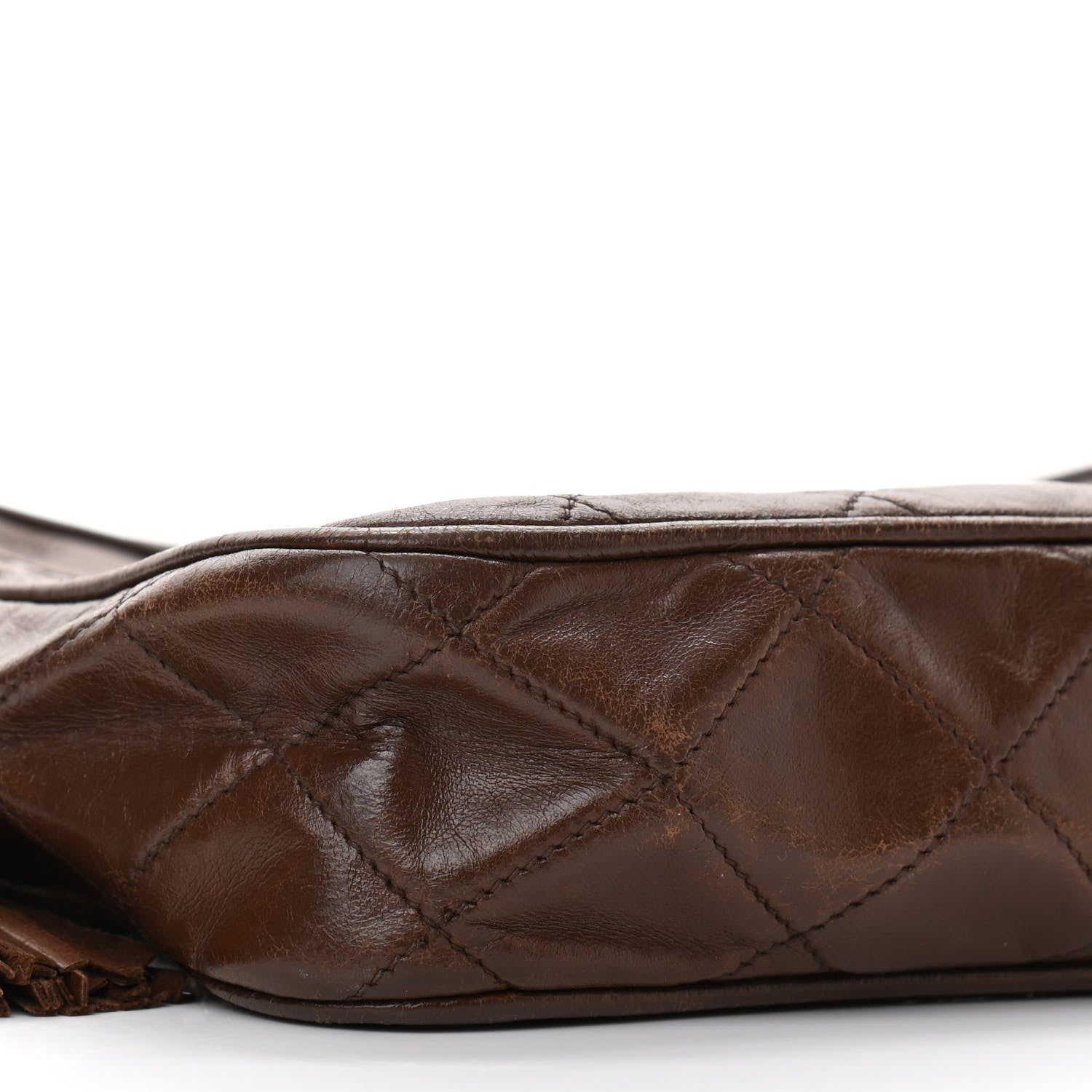 Chanel Lambskin Tassel Camera Case Brown 10 of 16