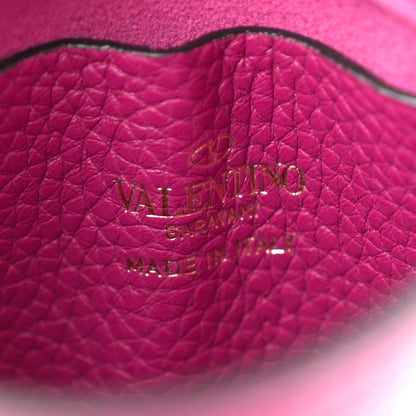 Valentino Garavani Grainy Calfskin Rockstud Phone Holder Rose Violet 6 of 10