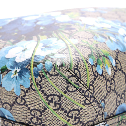 Gucci GG Supreme Monogram Blooms Medium Reversible Tote Beige Blue Navy 10 of 14