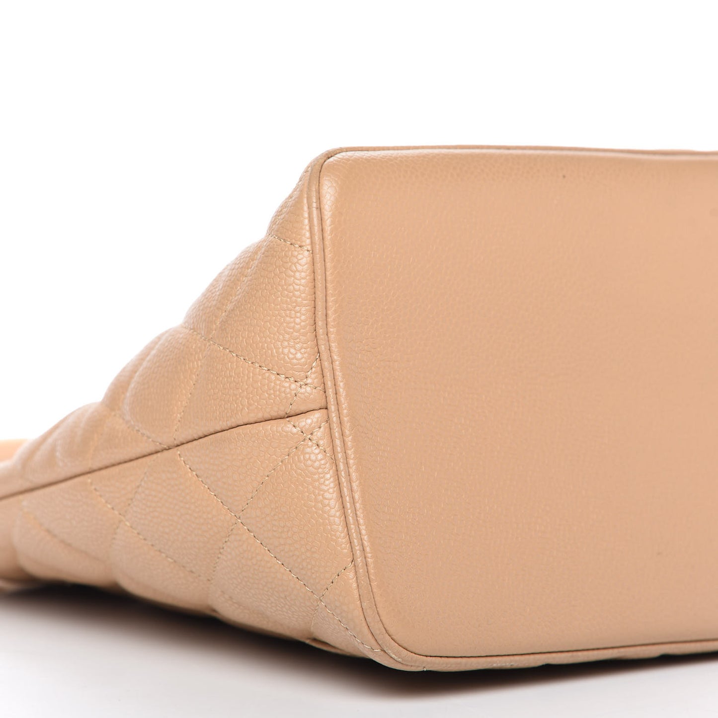 Caviar Quilted Medallion Tote Beige