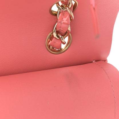 Chanel Patent Quilted Medium Double Flap Pink 9 of 11