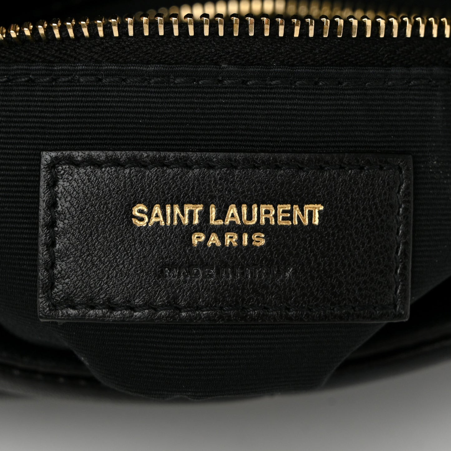 Lambskin Quilted Toy Loulou Puffer Monogram Chain Satchel Black