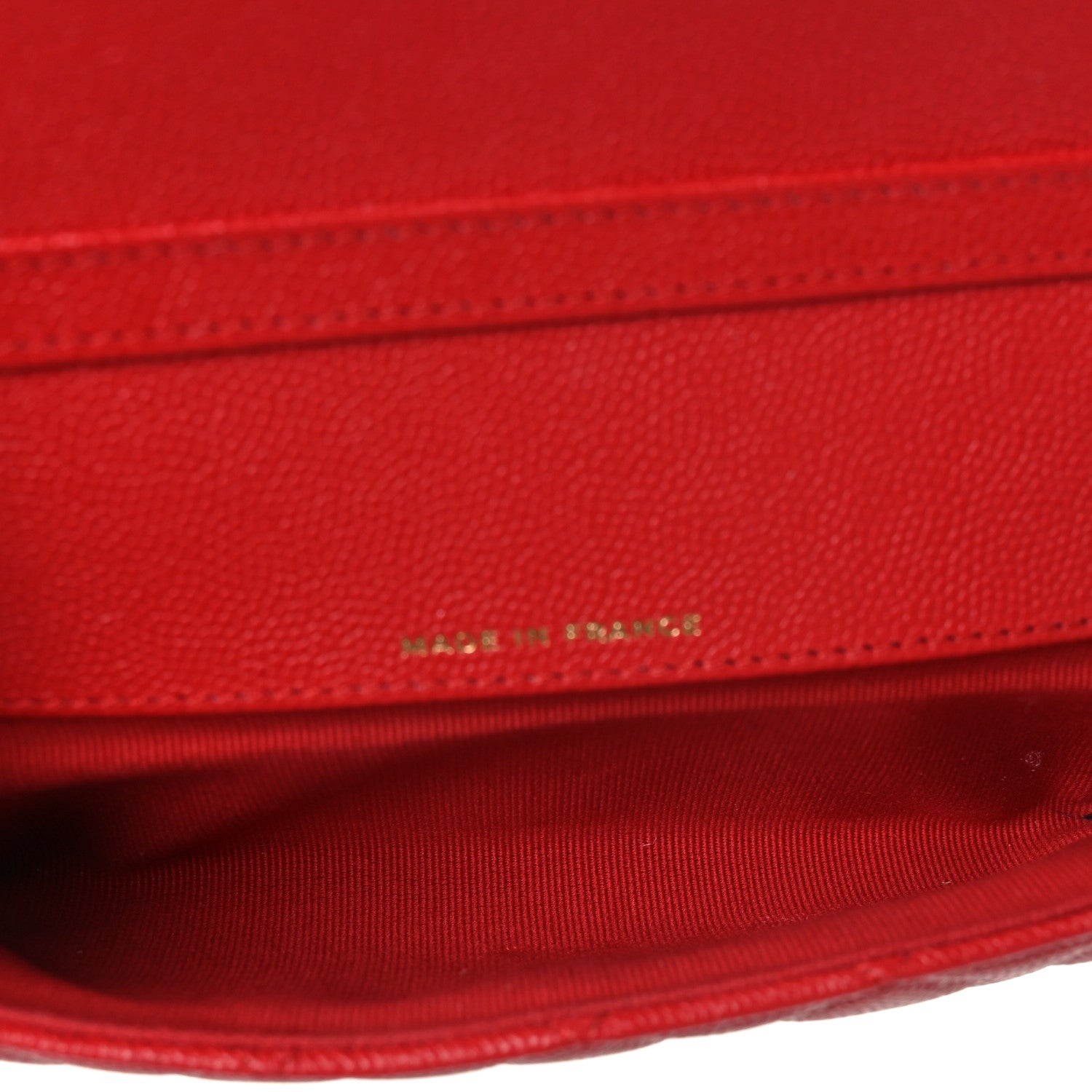 Chanel Caviar Quilted Glasses Case With Chain Red 5 of 11