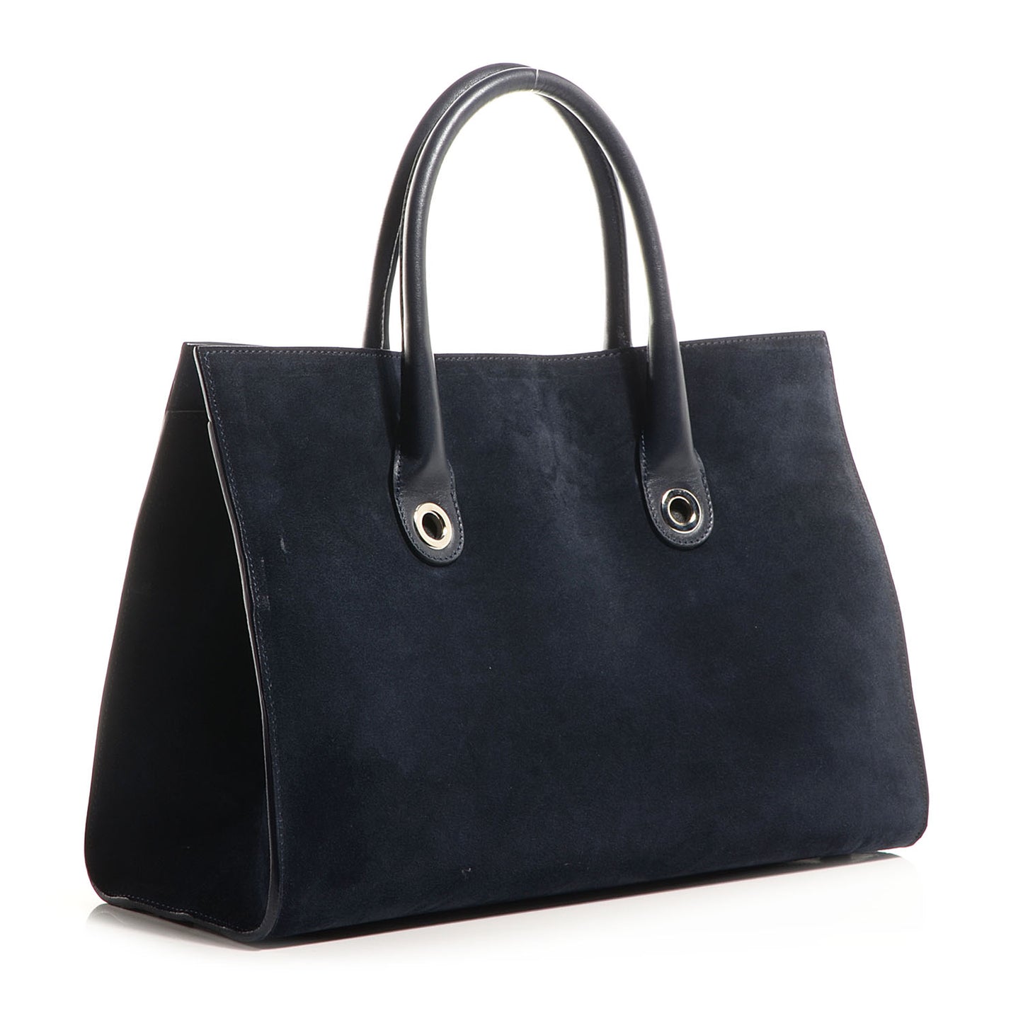 Suede Riley Tote Black