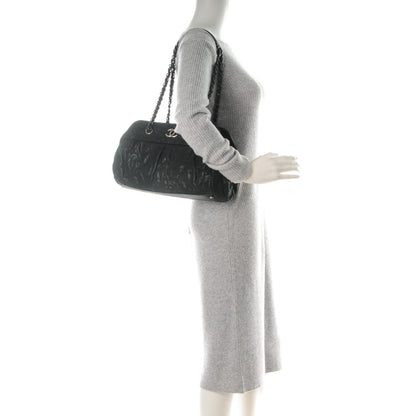 Chanel Iridescent Calfskin Chic Quilt Bowling Bag Black 2 of 7