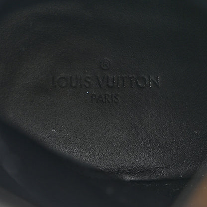 Louis Vuitton Suede Calfskin Monogram Laureate Platform Desert Boots 37 Black 7 of 8