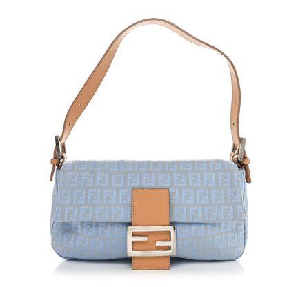 Fendi Zucchino Baguette Blue 1 of 9