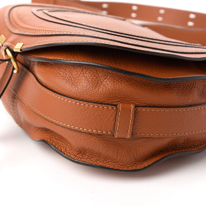 Chloe Calfskin Medium Marcie Round Crossbody Bag Tan 7 of 10