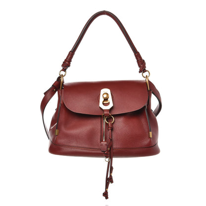 Chloe Calfskin Small Owen Flap Bag Sienna Red 1 of 7