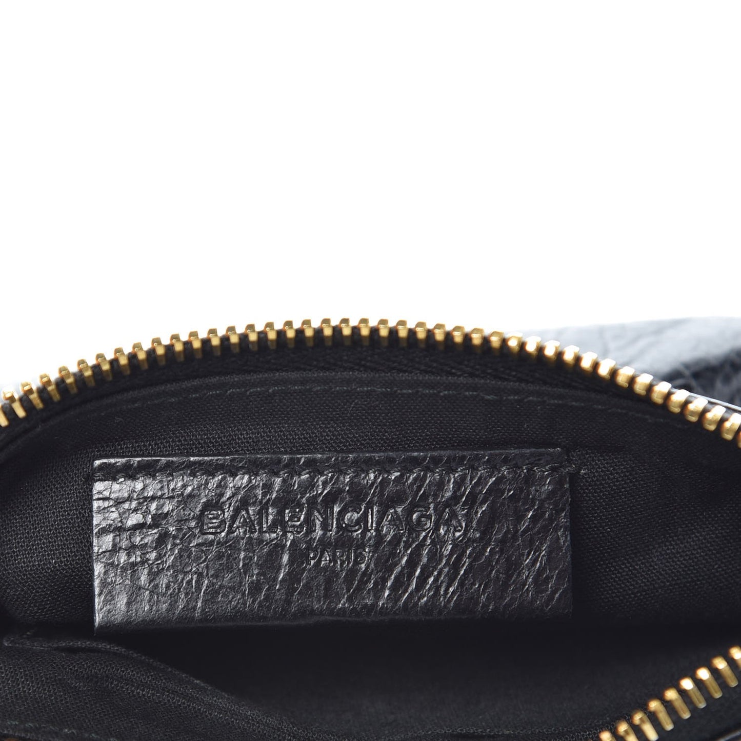 Agneau Giant 12 Gold Hardware M Porte-Monnaie Coin Purse Black