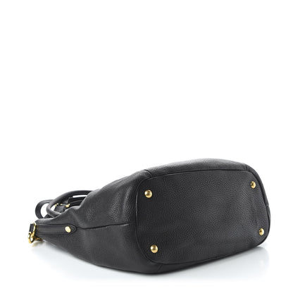 Prada Vitello Daino Tote Black 4 of 10