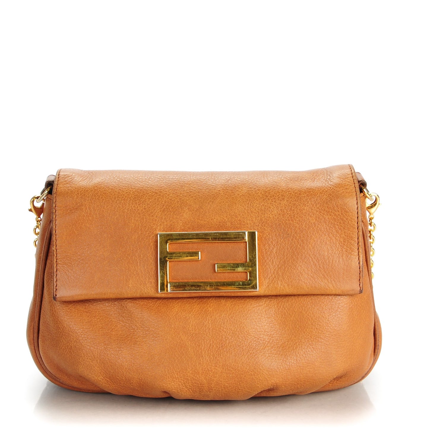 Vitello Flamingo Fendista Pouchette Crossbody Orzo
