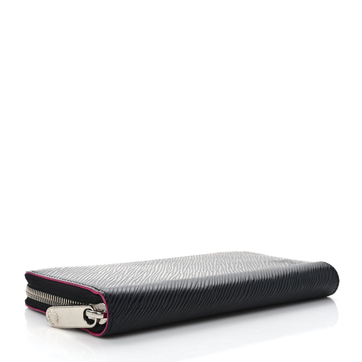 Louis Vuitton Epi Zippy Wallet Black Hot Pink 4 of 7