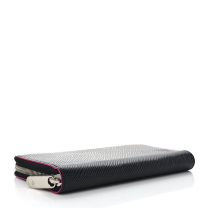 Louis Vuitton Epi Zippy Wallet Black Hot Pink 4 of 7
