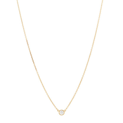 Tiffany 18K Yellow Gold Diamond .17ct Elsa Peretti Diamonds by the Yard Pendant Necklace 1 of 4