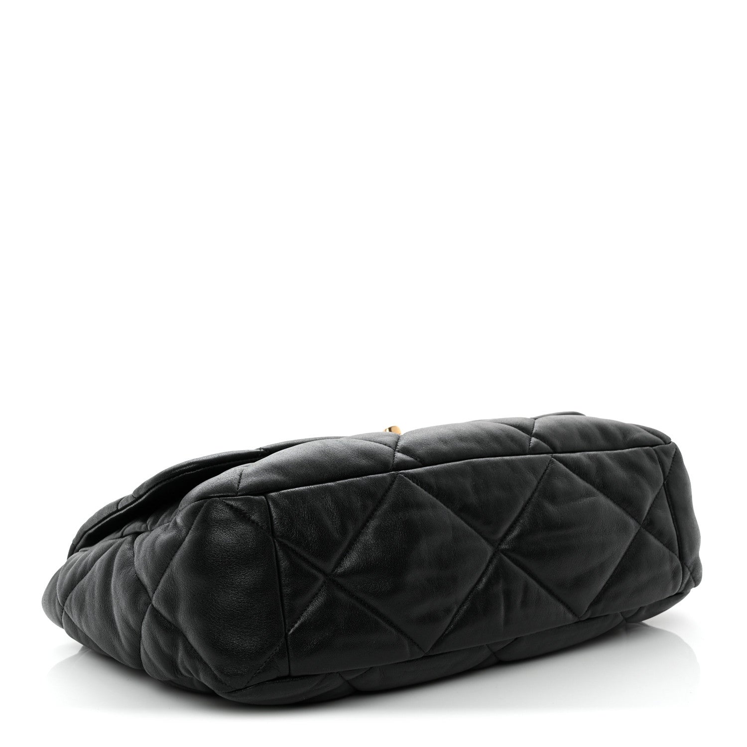 Chanel Lambskin Quilted Maxi Chanel 19 Flap Black 4 of 10