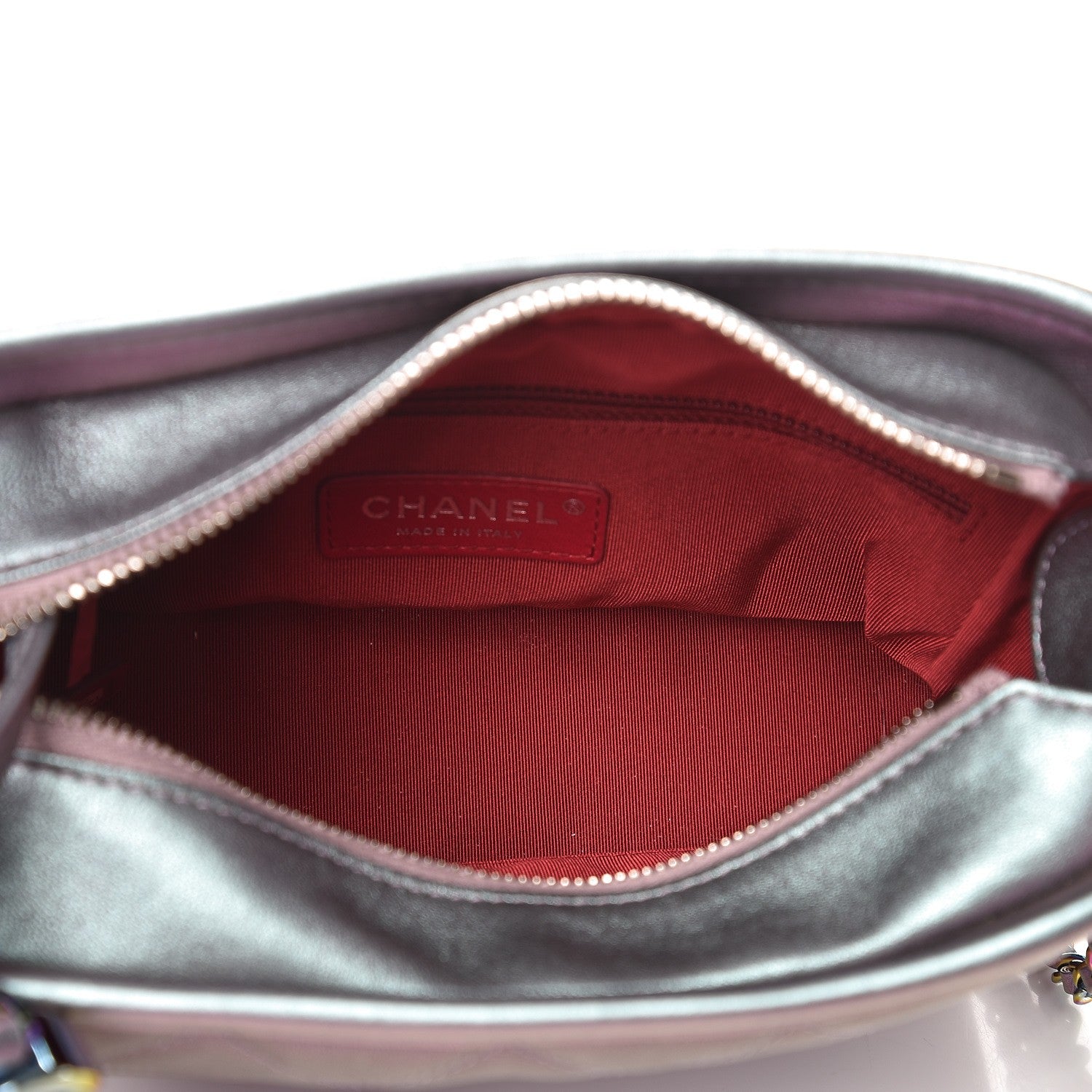 Chanel Iridescent Lambskin Calfskin Quilted Small Gabrielle Hobo Light Purple 5 of 8