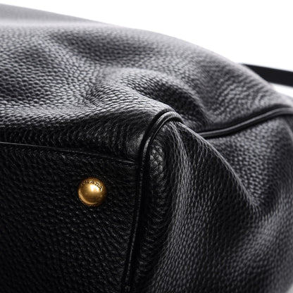Prada Vitello Daino Tote Nero Black 12 of 13