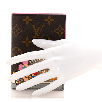 Louis Vuitton Monogram 2022 Christmas Animation Paris Passport Cover Pink 2 of 6