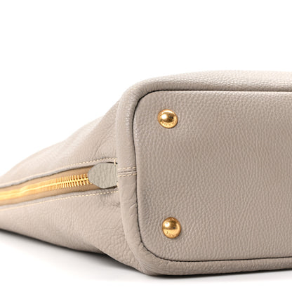 Prada Vitello Daino Side Zip Shopper Tote Pomice 9 of 10