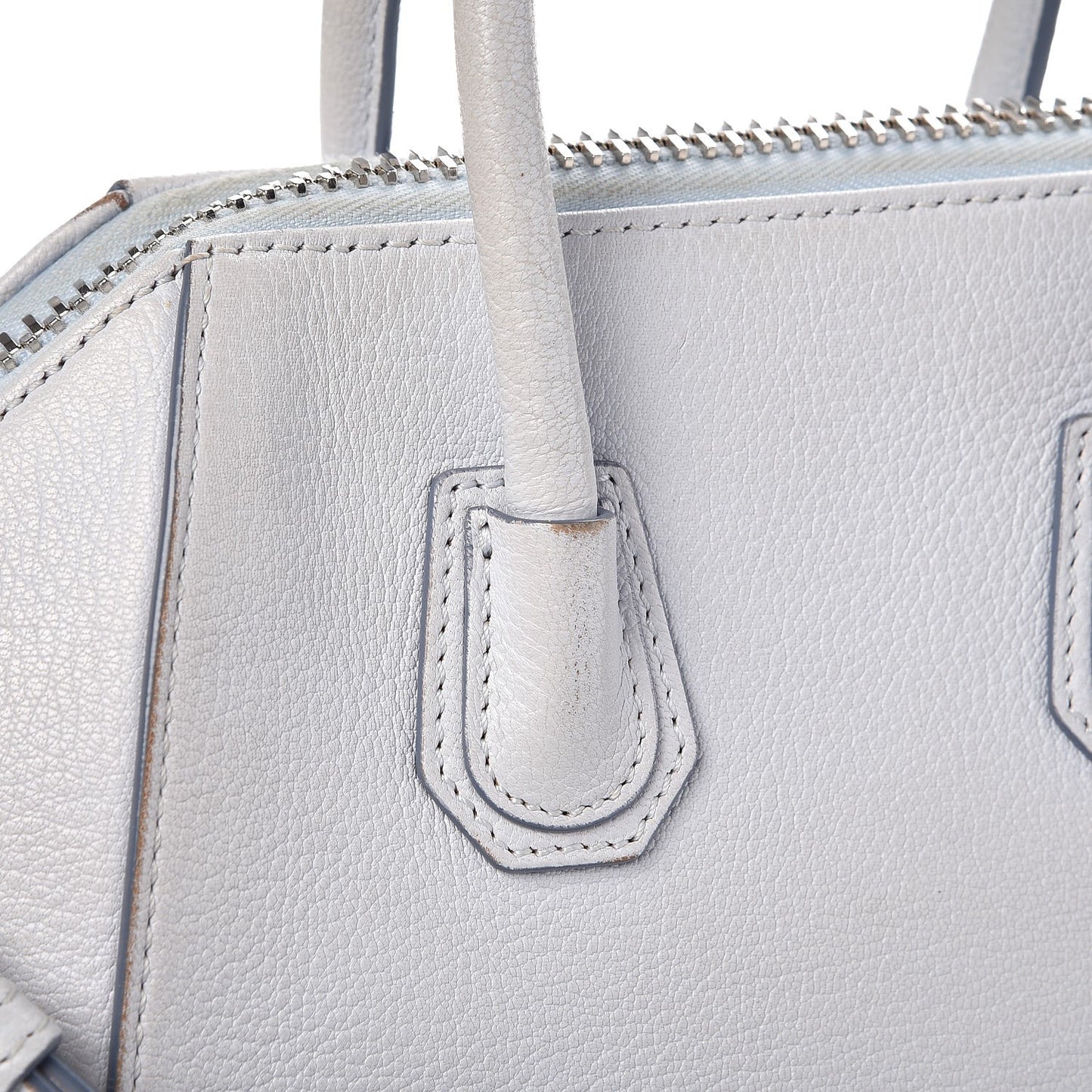 Sugar Goatskin Mini Antigona Light Blue