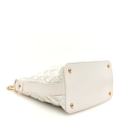 Chanel Glazed Calfskin Quilted State Of The Art Hobo White 3 of 9